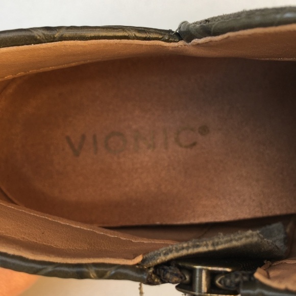 Vionic Marissa Ankle Boots Olive Green - Picture 8 of 8